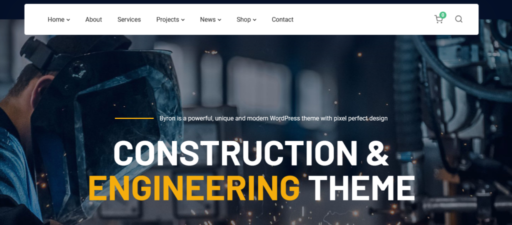 Byron – Construction and Engineering WordPress Theme