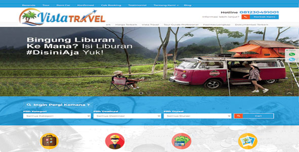 Website Wisata Tour Travel Siap Pakai – VistaTravel – Bisa untuk Website Umroh